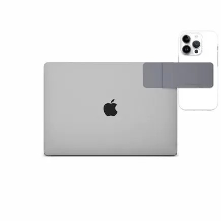 Магнитный держатель MOFT Snap Laptop Phone Mount на MacBook для iPhone с поддержкой MagSafe, серый